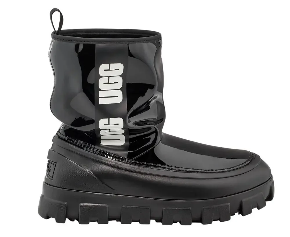 UGG Classic Brellah Mini Black Boot for Girls Size 3/eu 35